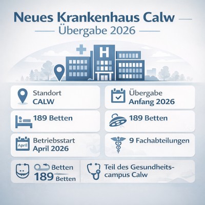 Neubau des Krankenhauses Calw an Klinikverbund Südwest übergeben